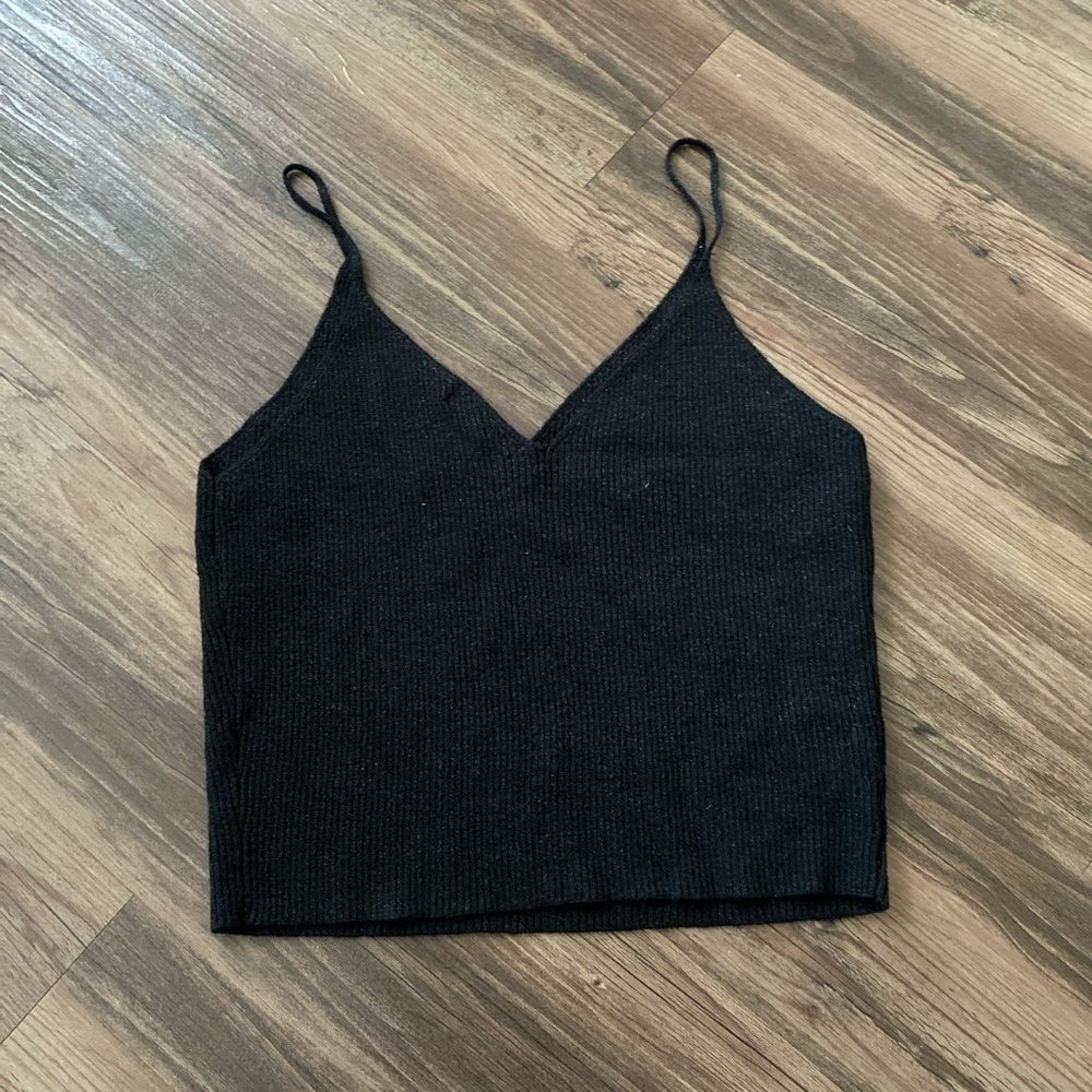 SOLD! NWOT ribbed sweater tank top - Picture 2 of 2